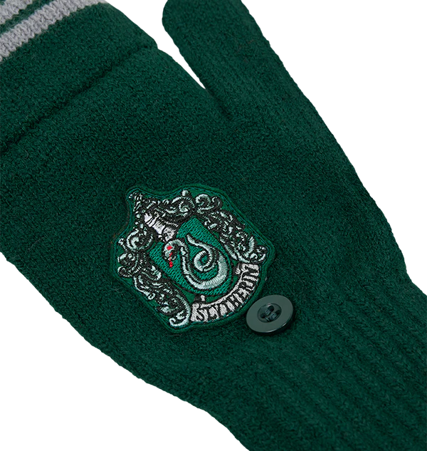 Slytherin Knitted Mitten Capped Gloves - Image 4